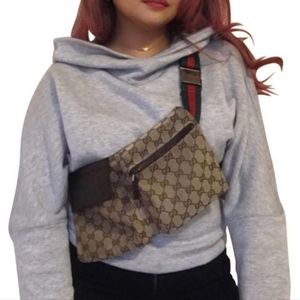 Authentic Vintage Gucci GG Monogram Supreme Sherry Web Fanny Bum Waist Belt Bag
